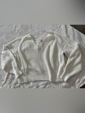 a new day Women's V-Neck Sweater - Ivory